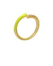 Load image into Gallery viewer, Anillo Serpiente Color amarillo