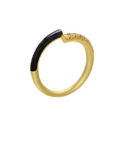 Load image into Gallery viewer, Anillo Serpiente Color Negro