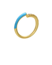 Load image into Gallery viewer, Anillo Serpiente Color Azul