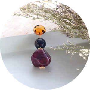 Pendientes Paulina Uva