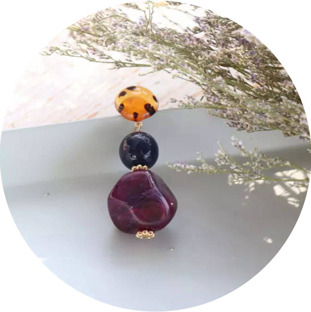 Pendientes Paulina Uva