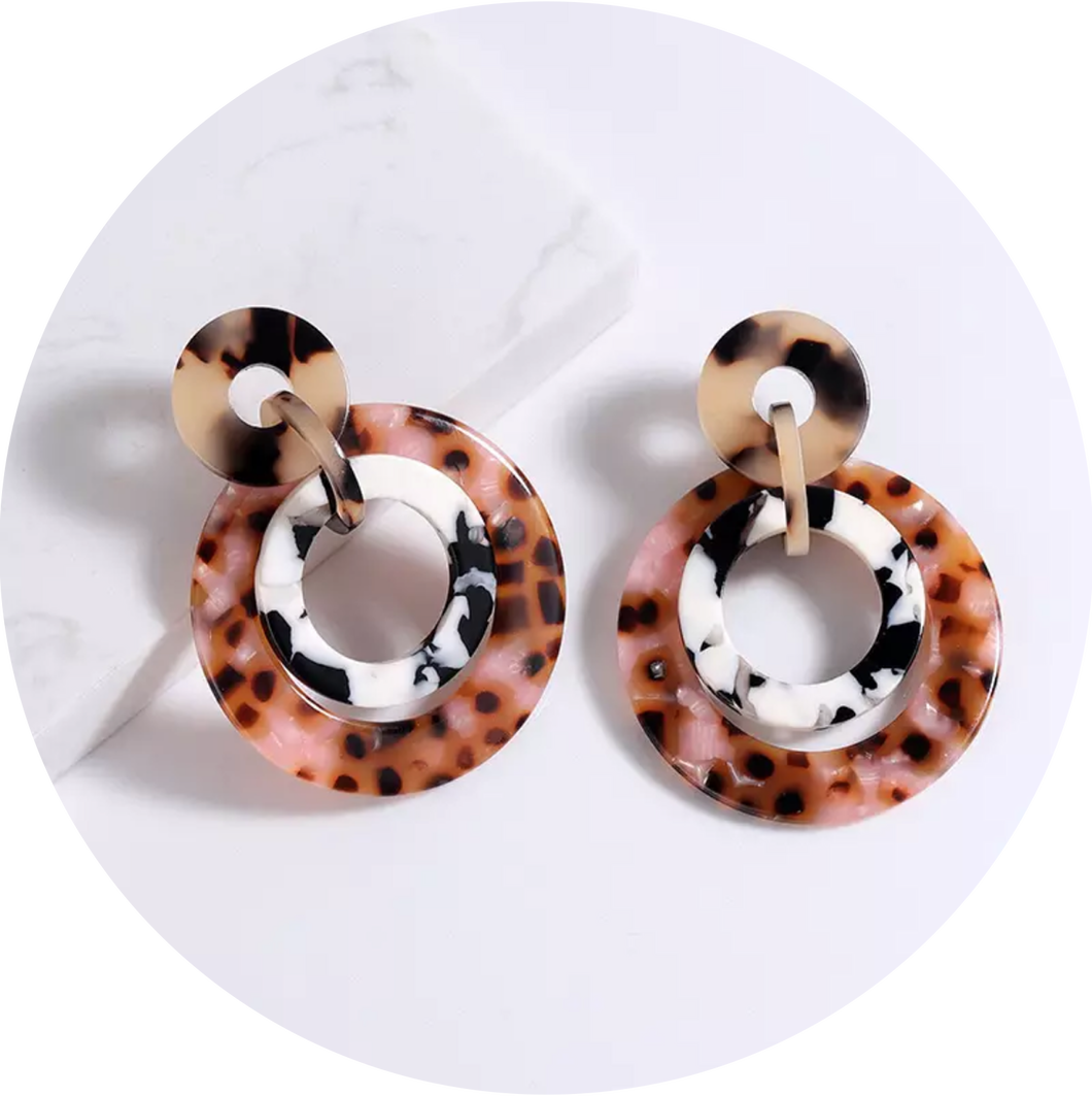 Pendientes Pietra Rosados