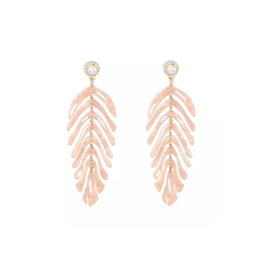 Pendientes Hoja Nudes