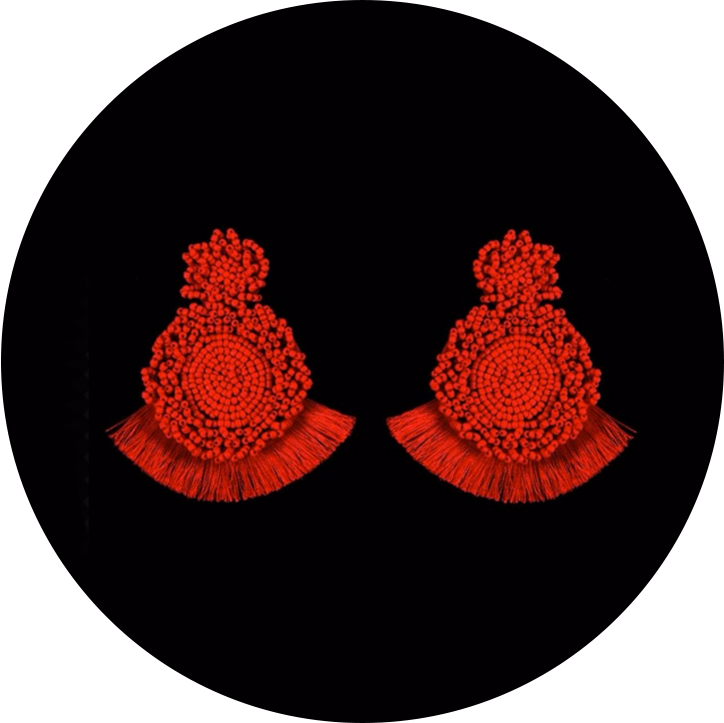 Pendientes Teka Rojos