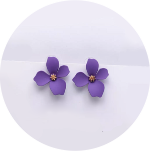 Pendientes Kiu Morados Mini
