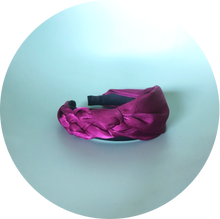 Load image into Gallery viewer, Diadema trenzada color Buganvilla