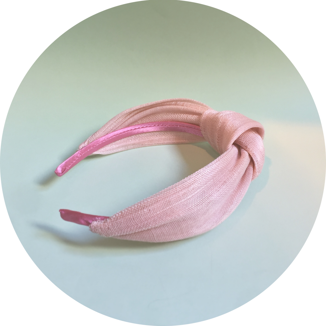 Diadema nudo simple rosa nude
