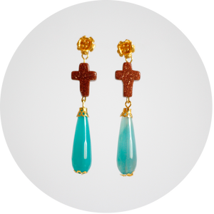 Pendientes Cruz Largos