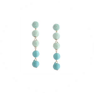 Pendientes Bomba Largos Azules