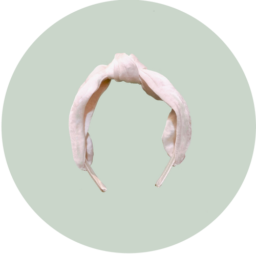 Turbante Novia Raso Blanco