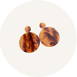 Pendientes Esferas Carey