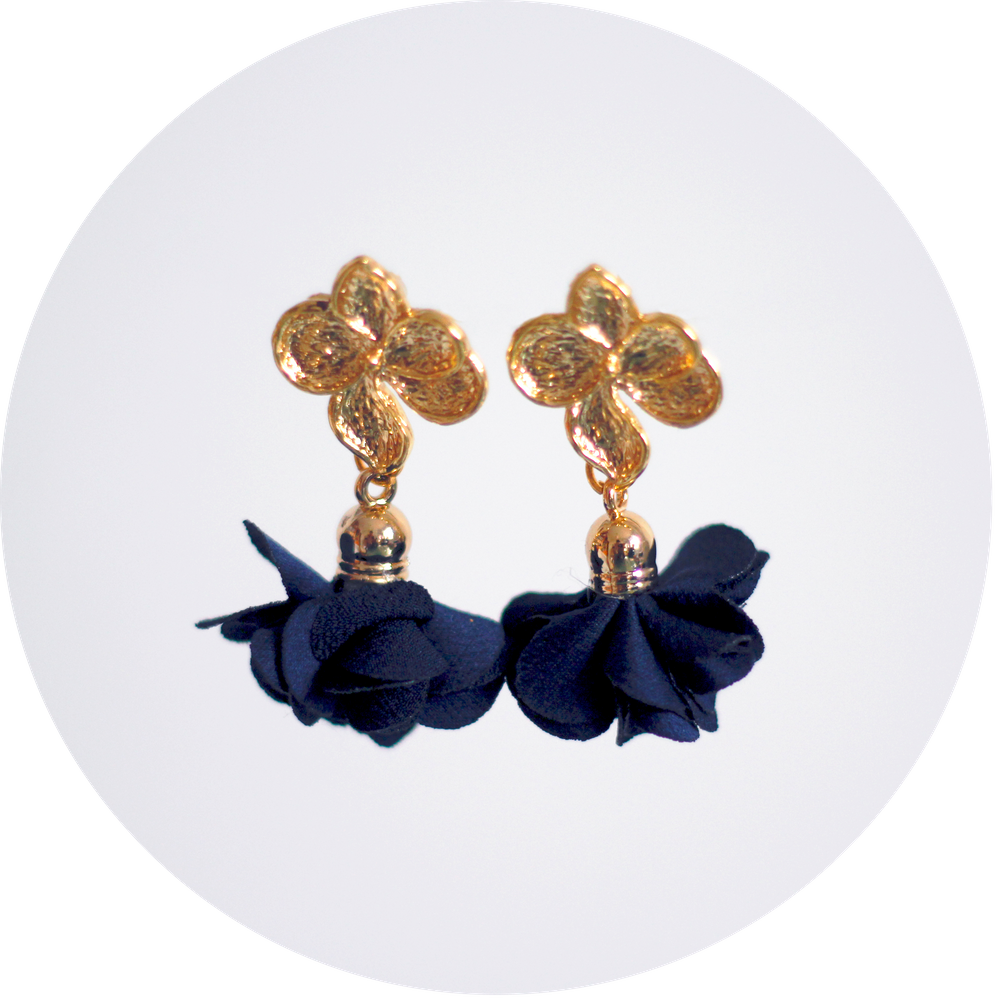 Pendientes Flores Azules