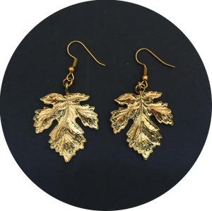Pendientes Arce Dorados