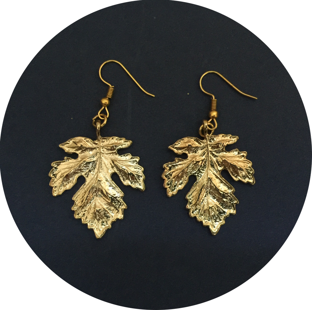 Pendientes Arce Dorados
