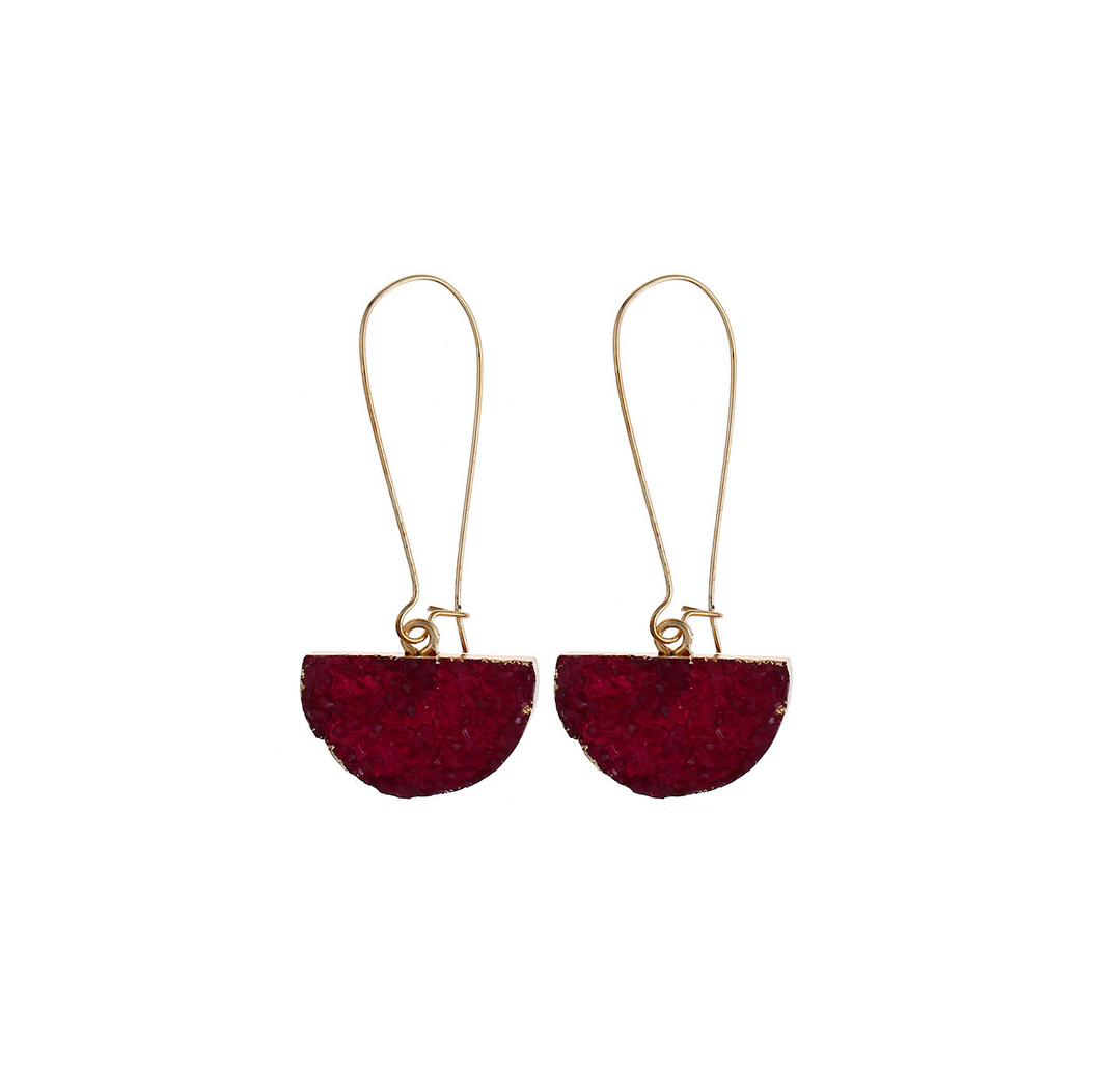 Pendientes Piedra Vino