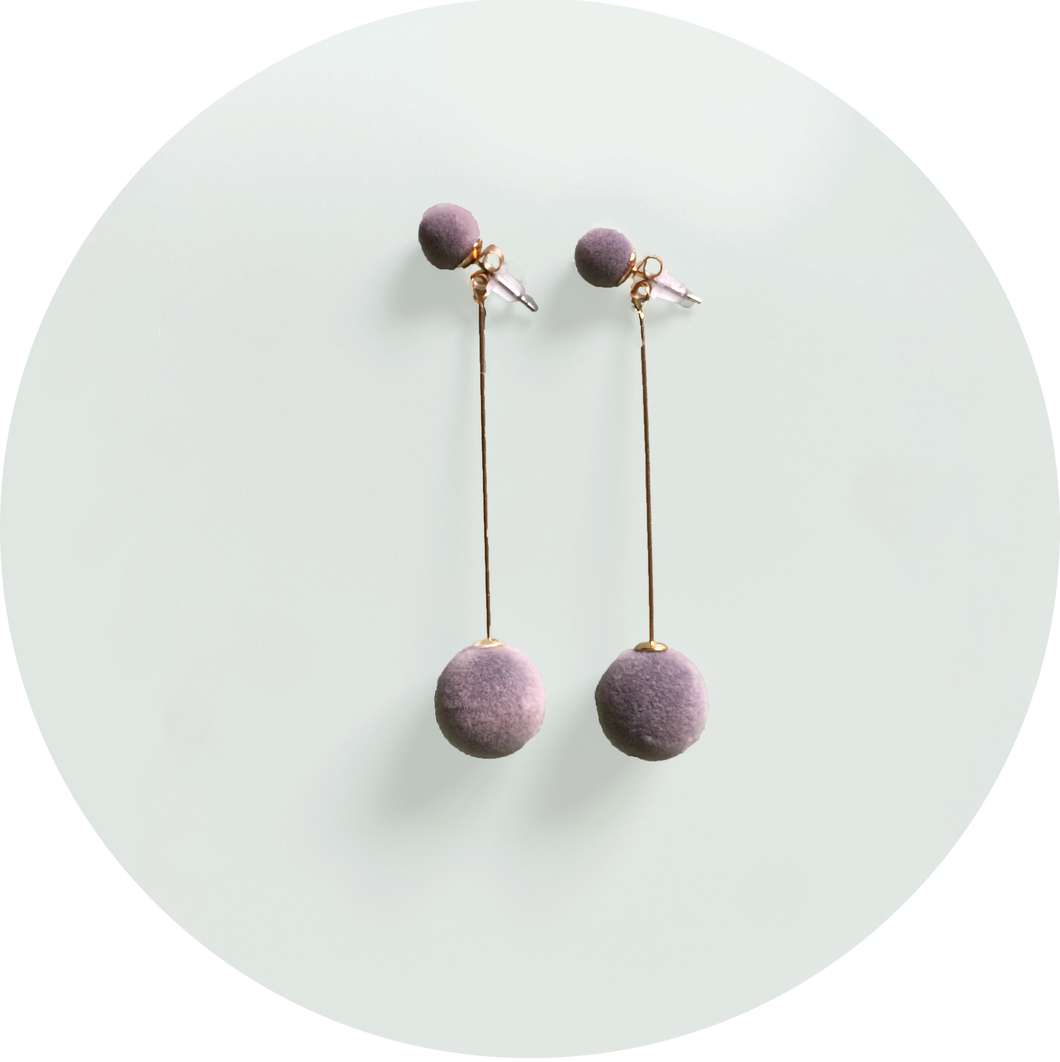 Pendientes Bombón Gris