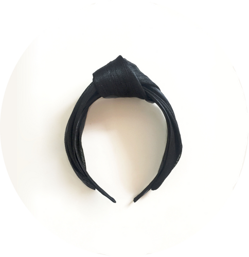 Diadema nudo simple Negra