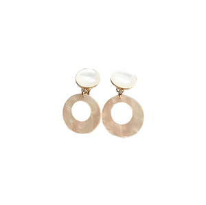 Pendientes Aros Carey Blancos