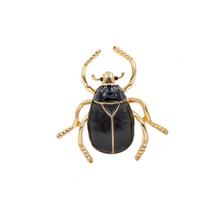 Load image into Gallery viewer, Broche escarabajo Negro