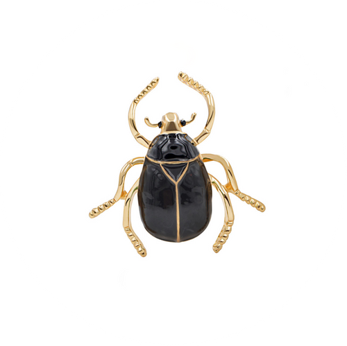 Broche escarabajo Negro