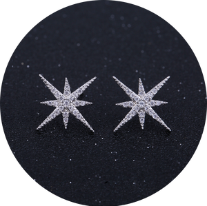 Pendientes Estrella Pegados