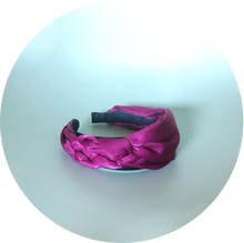 Load image into Gallery viewer, Diadema trenzada color Buganvilla