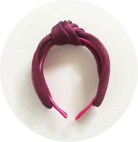 Diadema nudo simple Buganvilla