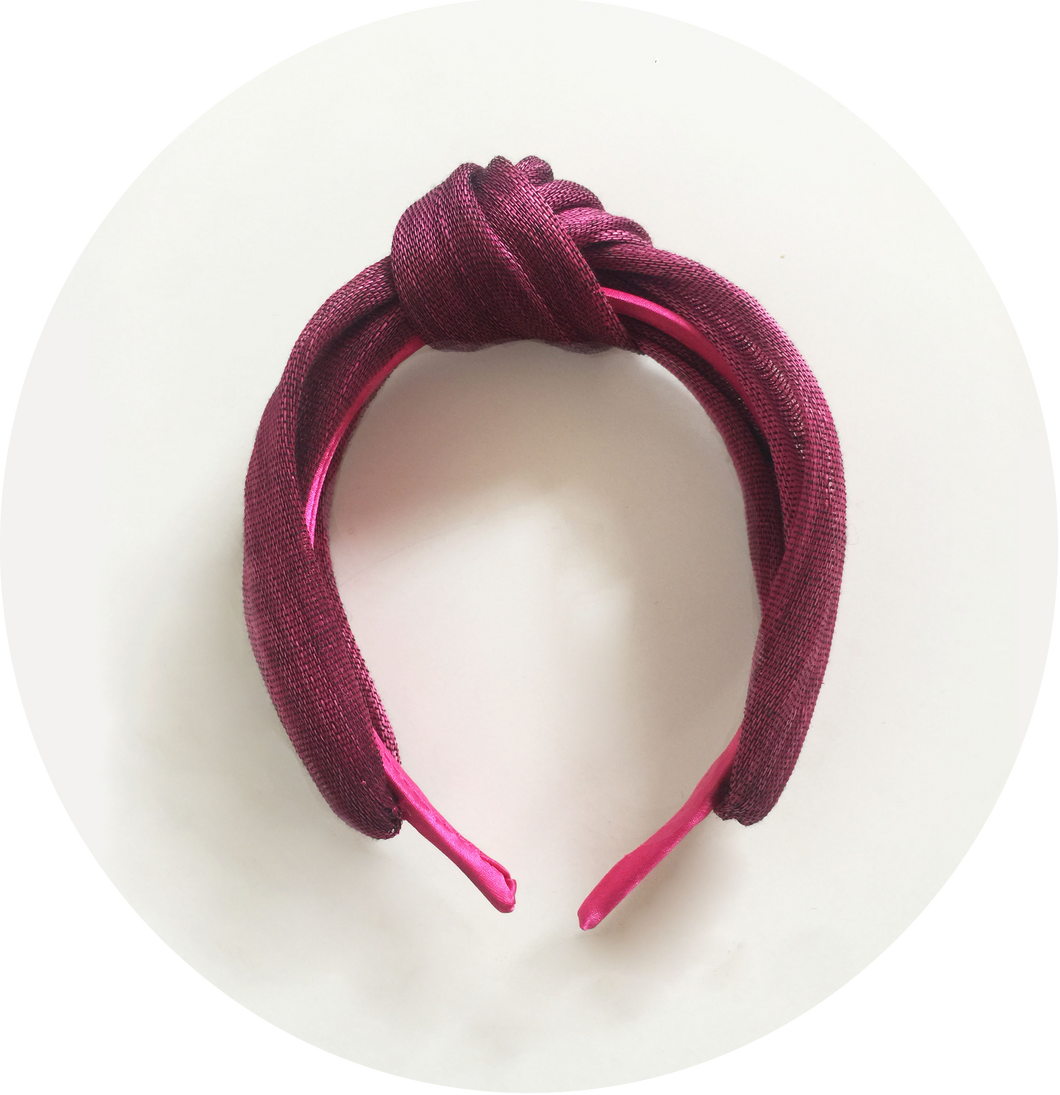 Diadema nudo simple Buganvilla
