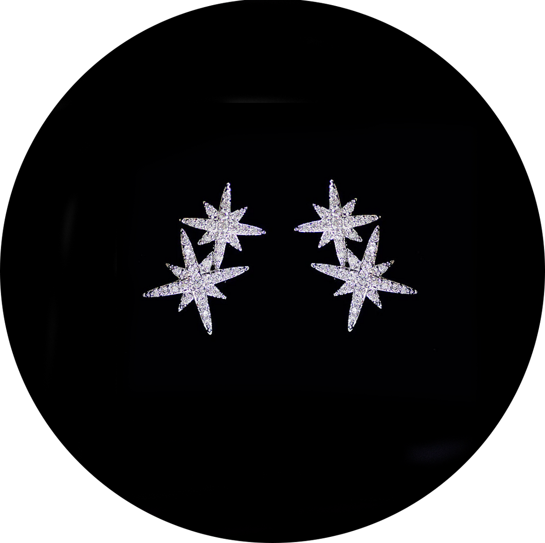 Pendientes Doble Estrella