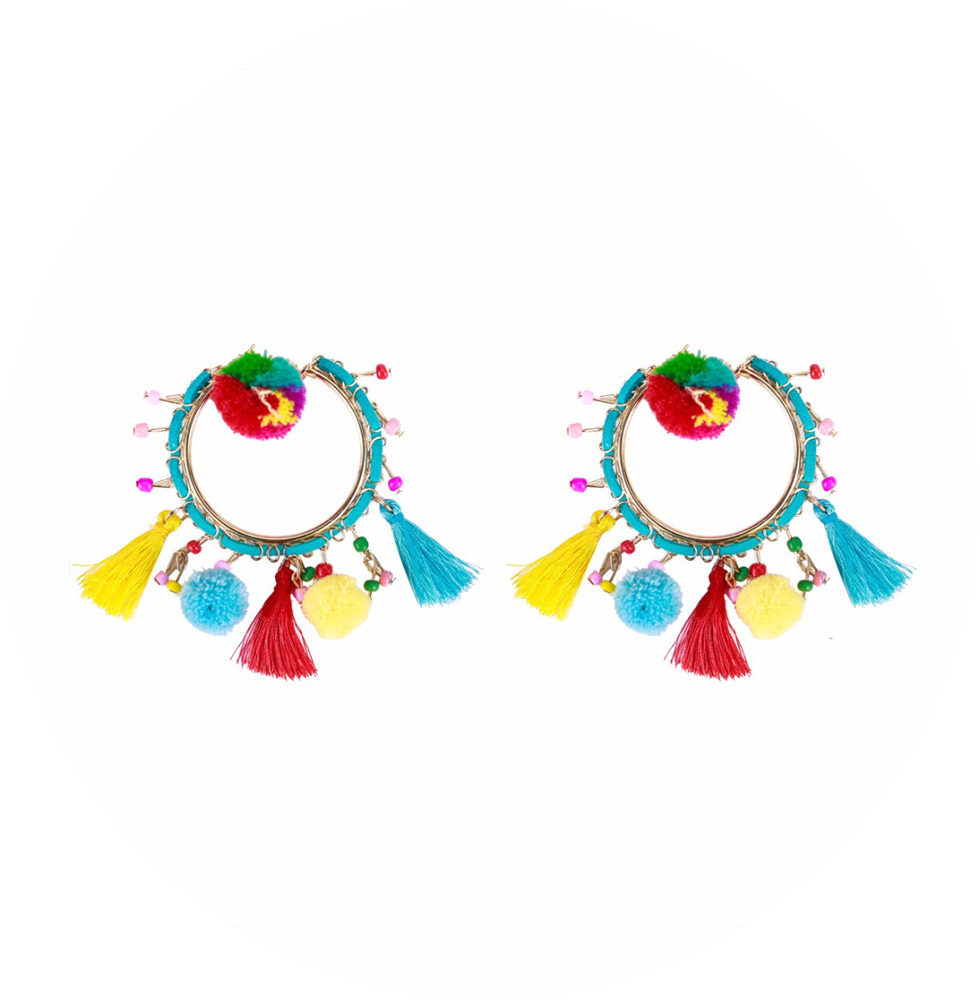 Pendientes Indie Azules