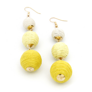 Pendientes Bomba Degradado Amarillo