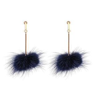 Pendientes Peluche Azules