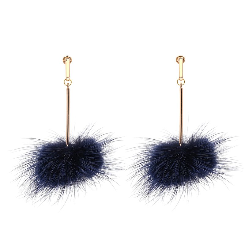 Pendientes Peluche Azules