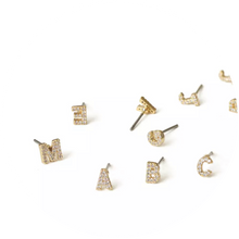 Load image into Gallery viewer, Mini Pendientes Inicial &quot;A&quot;