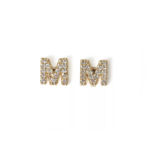 Mini Pendientes Inicial "M"