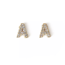 Load image into Gallery viewer, Mini Pendientes Inicial &quot;A&quot;