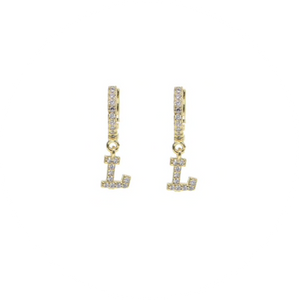 Mini Pendientes Arete Inicial "L"