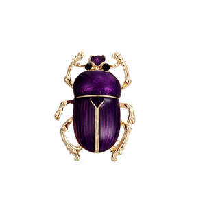 Broche Escarabajo Morado