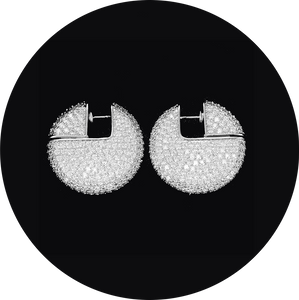 Pendientes Ciara Plateados