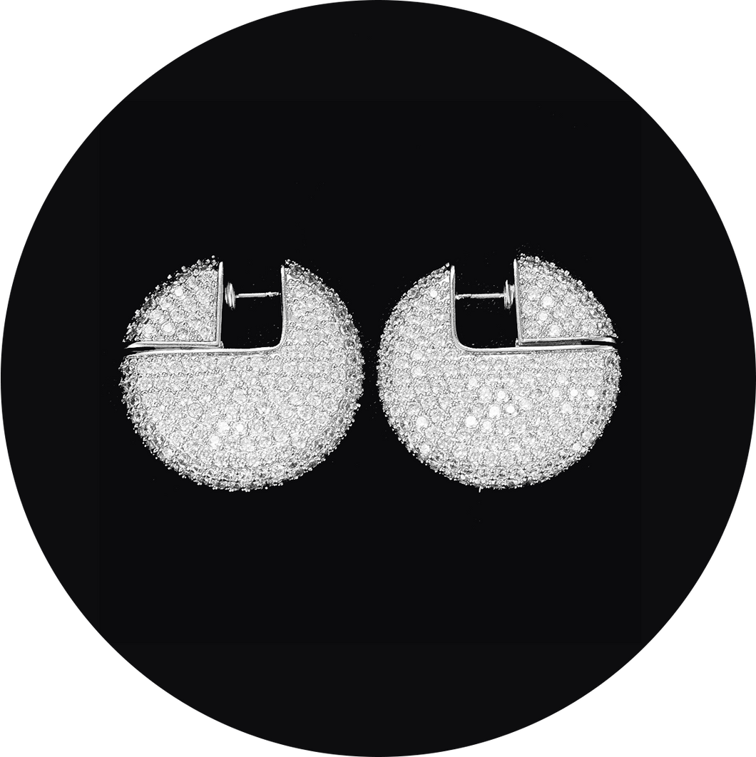 Pendientes Ciara Plateados