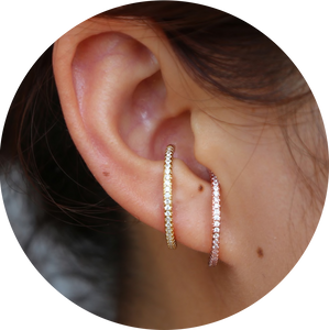 Pendientes Aretes Cocodrille Dorados