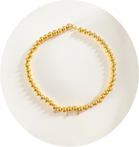 8MM Collar GoldBall 3-5 Iniciales