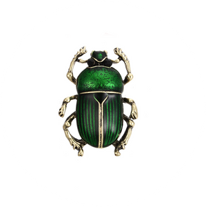 Broche Escarabajo Verde