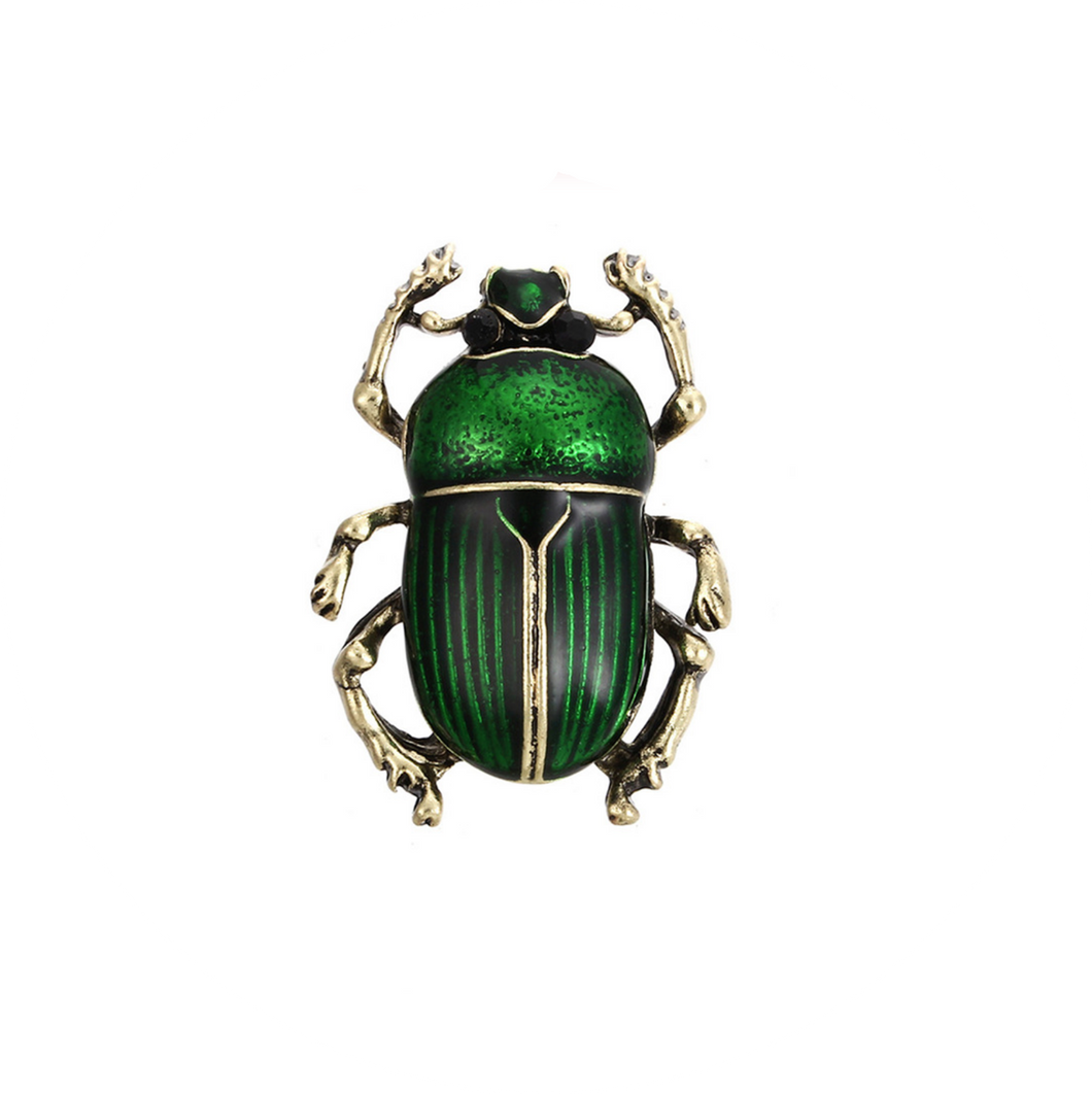 Broche Escarabajo Verde