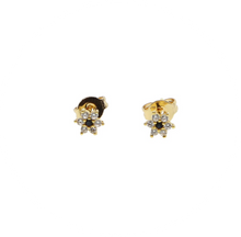 Load image into Gallery viewer, Mini Pendientes pegados Flor