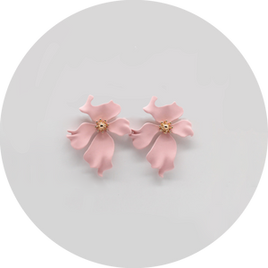 Pendientes Kiu Rizados Rosas