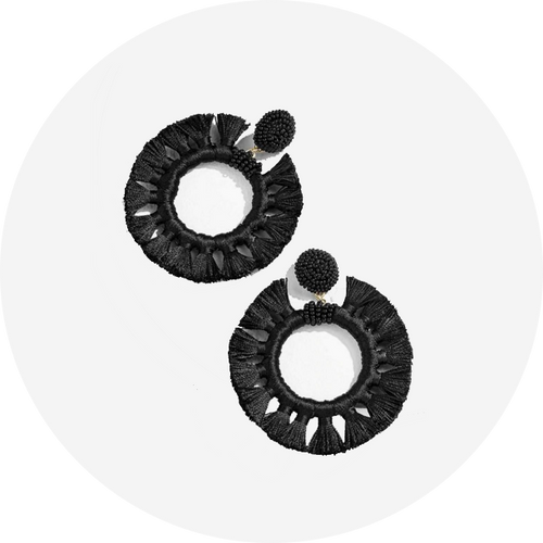 Pendientes Bali Negros