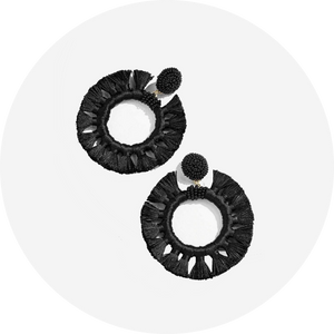 Pendientes Bali Negros