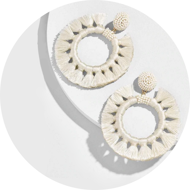 Pendientes Bali Beiges