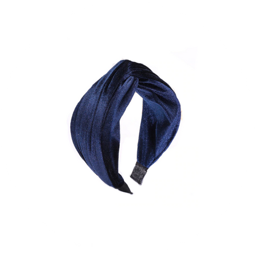 Turbante azul terciopelo
